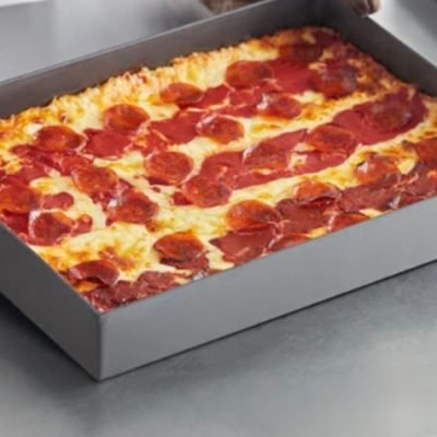 Detroit style pizza